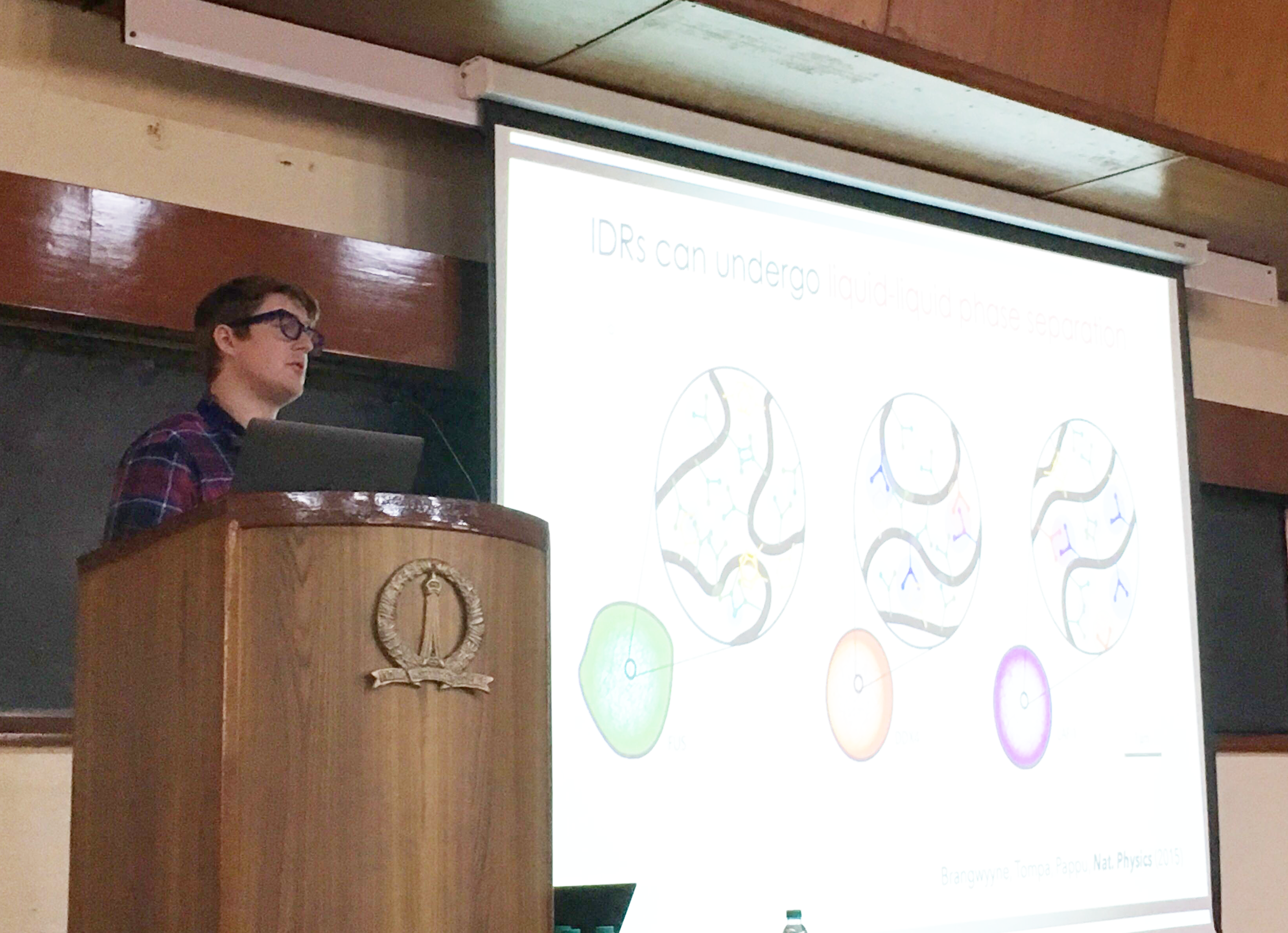Alex's talk at the EMBO Workshop in Bangalore