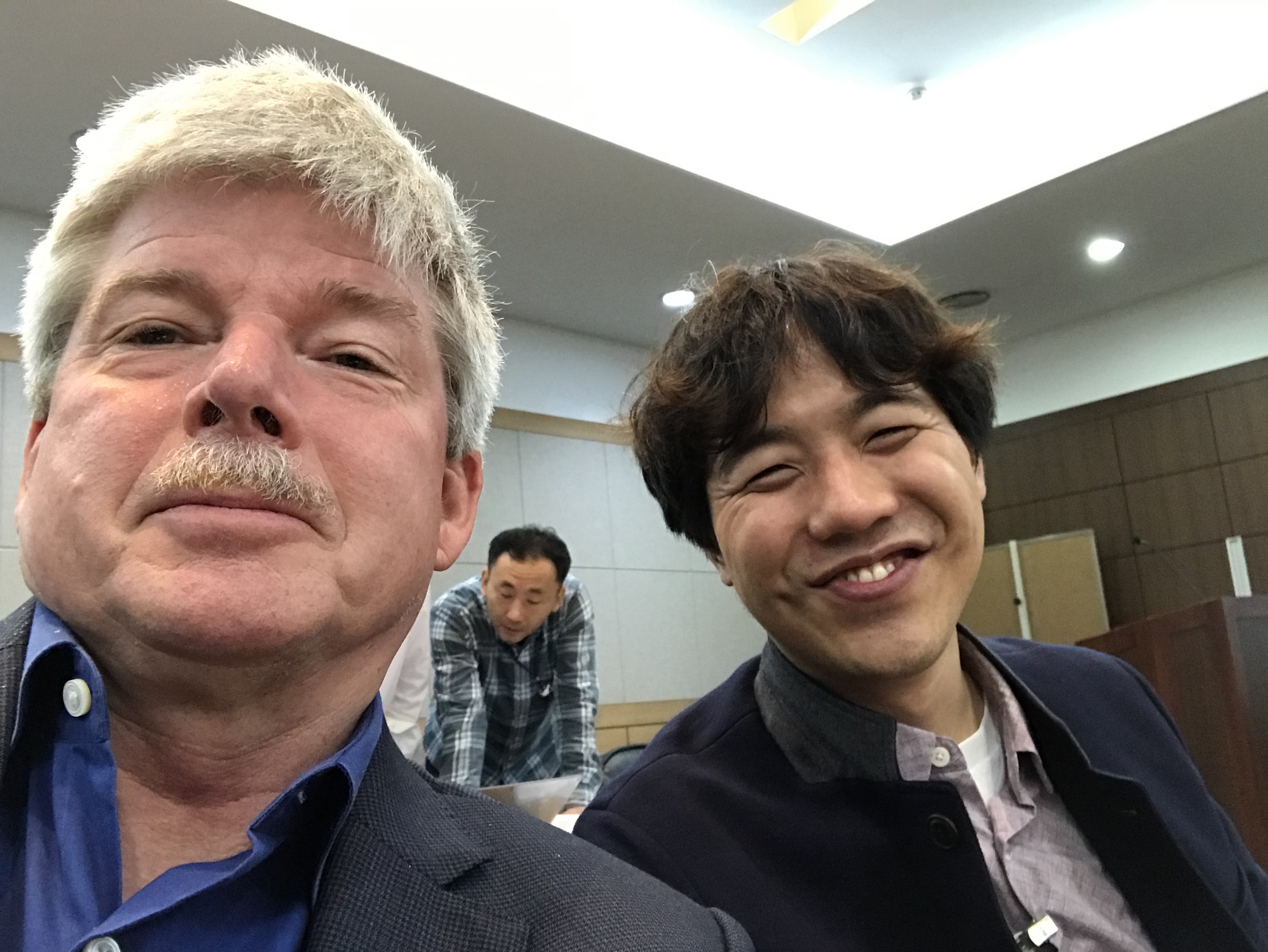 Richard Kriwacki and Jeong-Mo Choi in Daejeon, South Korea